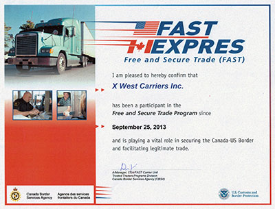 Fast Express Free and Secure Trade Program